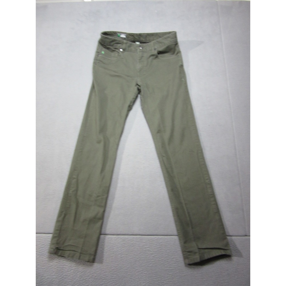 Stio Pants Mens 30R Olive Green Rivet Stretch Canvas Outdoor Organic Cotton